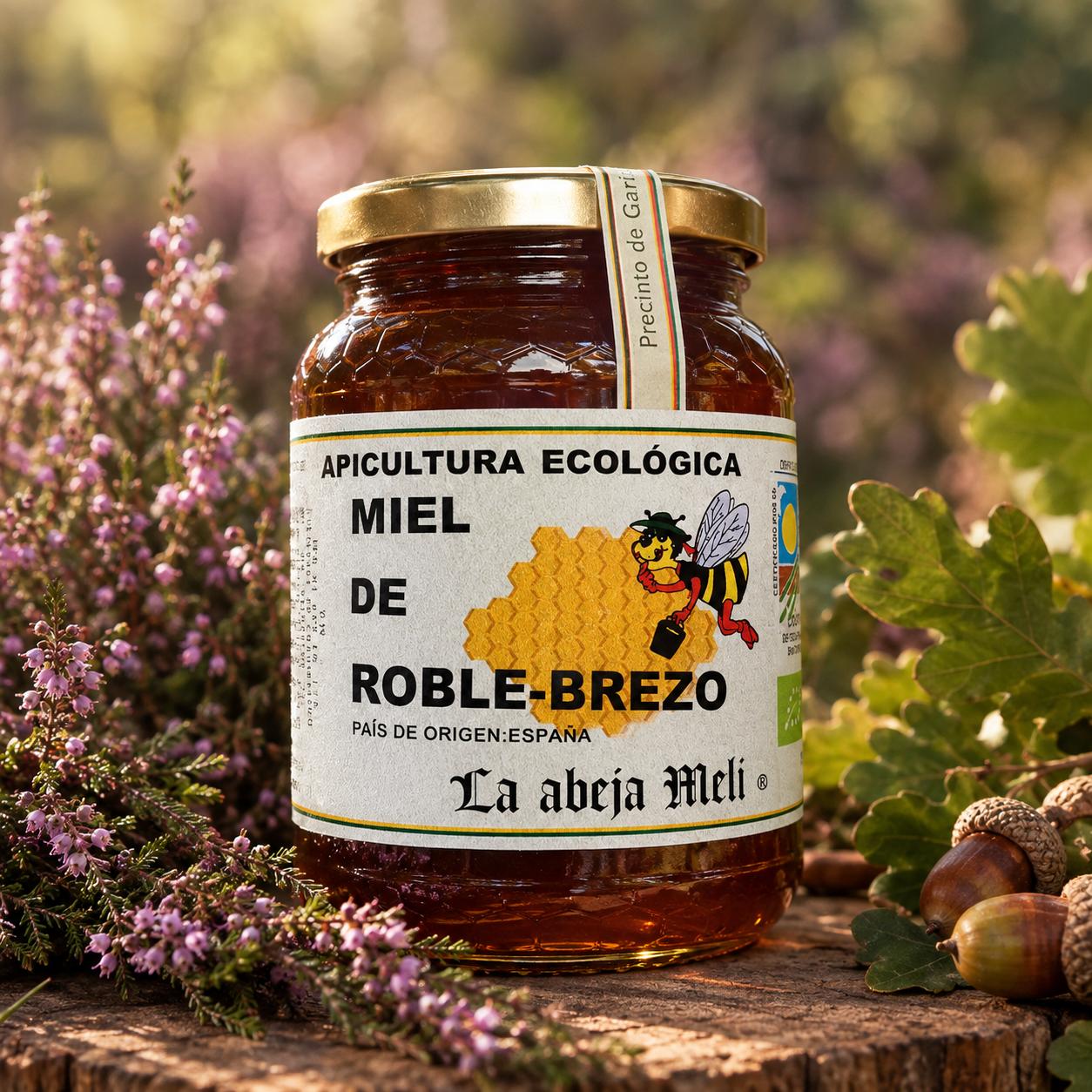 Miel Biológica Brezo-Roble "La abeja Meli"