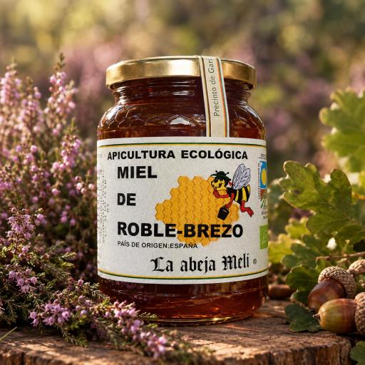 Miel Biológica Brezo-Roble "La abeja Meli"