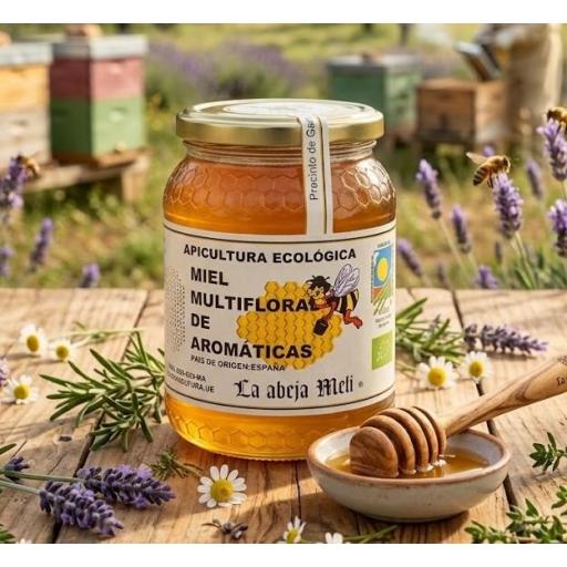 Miel Biológica Multifloral  "La abeja Meli"