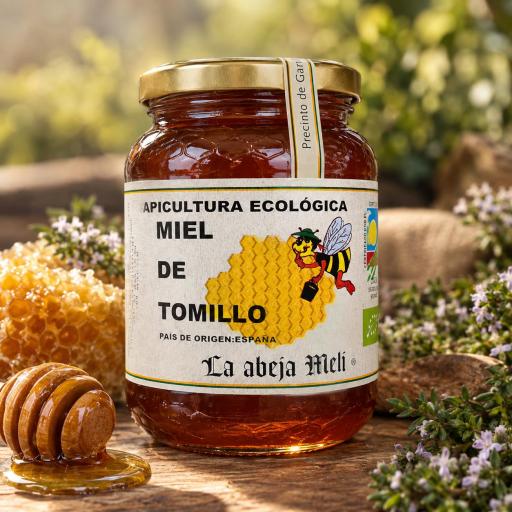 Miel Biológica de Tomillo "La abeja Meli"
