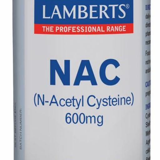 Nac  (N-Acetyl Cysteine) 600 mg 60 caps. LAMBERTS [0]