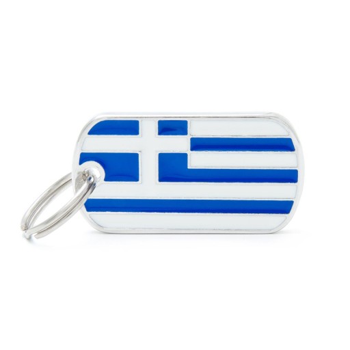 Placa Bandera de Grecia [0]