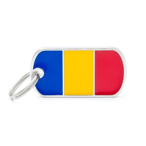 Placa Bandera de Rumanía [0]