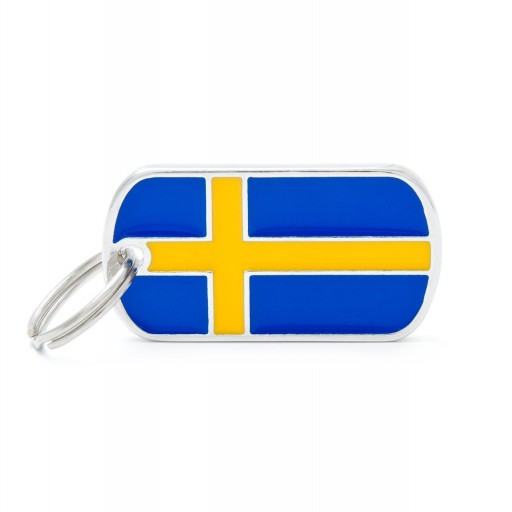 Placa Bandera de Suecia [0]