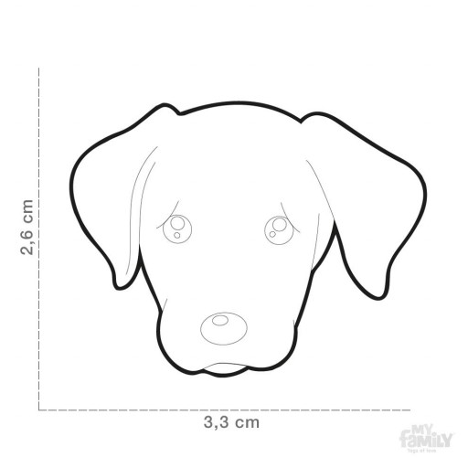 Placa Labrador Amarillo [1]
