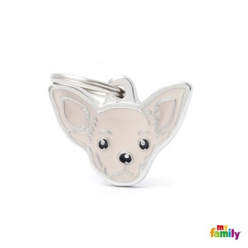 Placa Chihuahua Crema