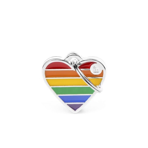 Placa Rainbow Corazón Pequeño