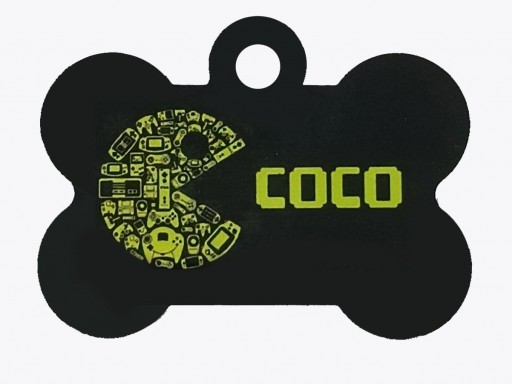 Placa Hueso Aluminio Coco Sublimado