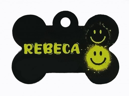 Placa Hueso Aluminio Rebeca Sublimado