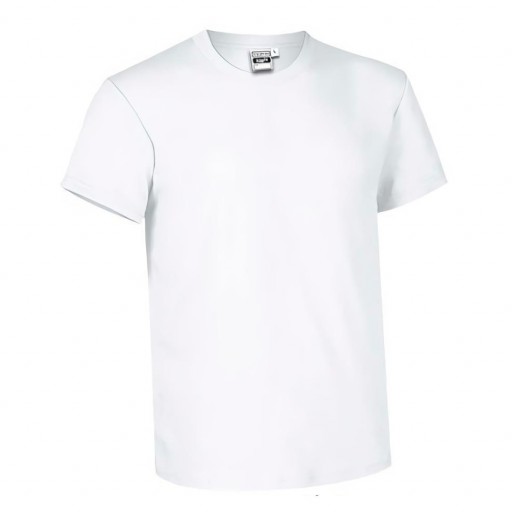 Camiseta Para Sublimación Mezcla Poliéster/Algodón Blanca Valento Kobin Unisex ADULTO