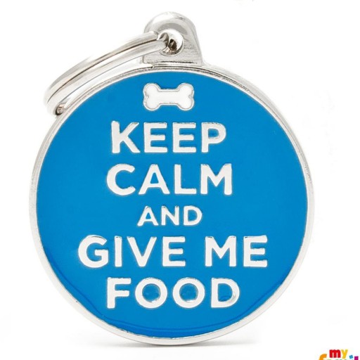 Placa Keep Calm And Give Me Food [0]