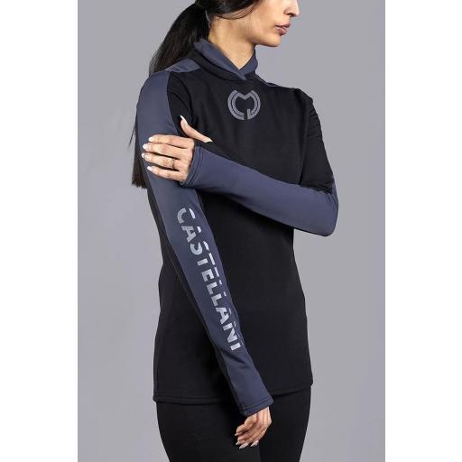 Camisa de tiro de manga larga para mujer para clima frío