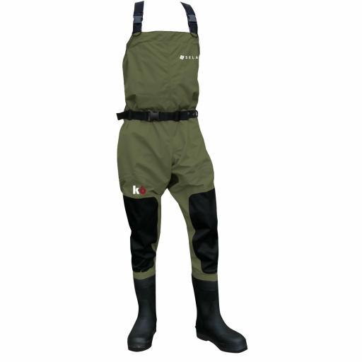 K6 SERIES VADEADOR TRANSPIRABLE CON BOTA. SUELA CAUCHO Y PINCHOS [0]