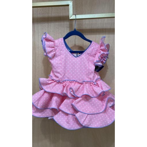 FLAMENCA VESTIDO CORTO ROSA 1A