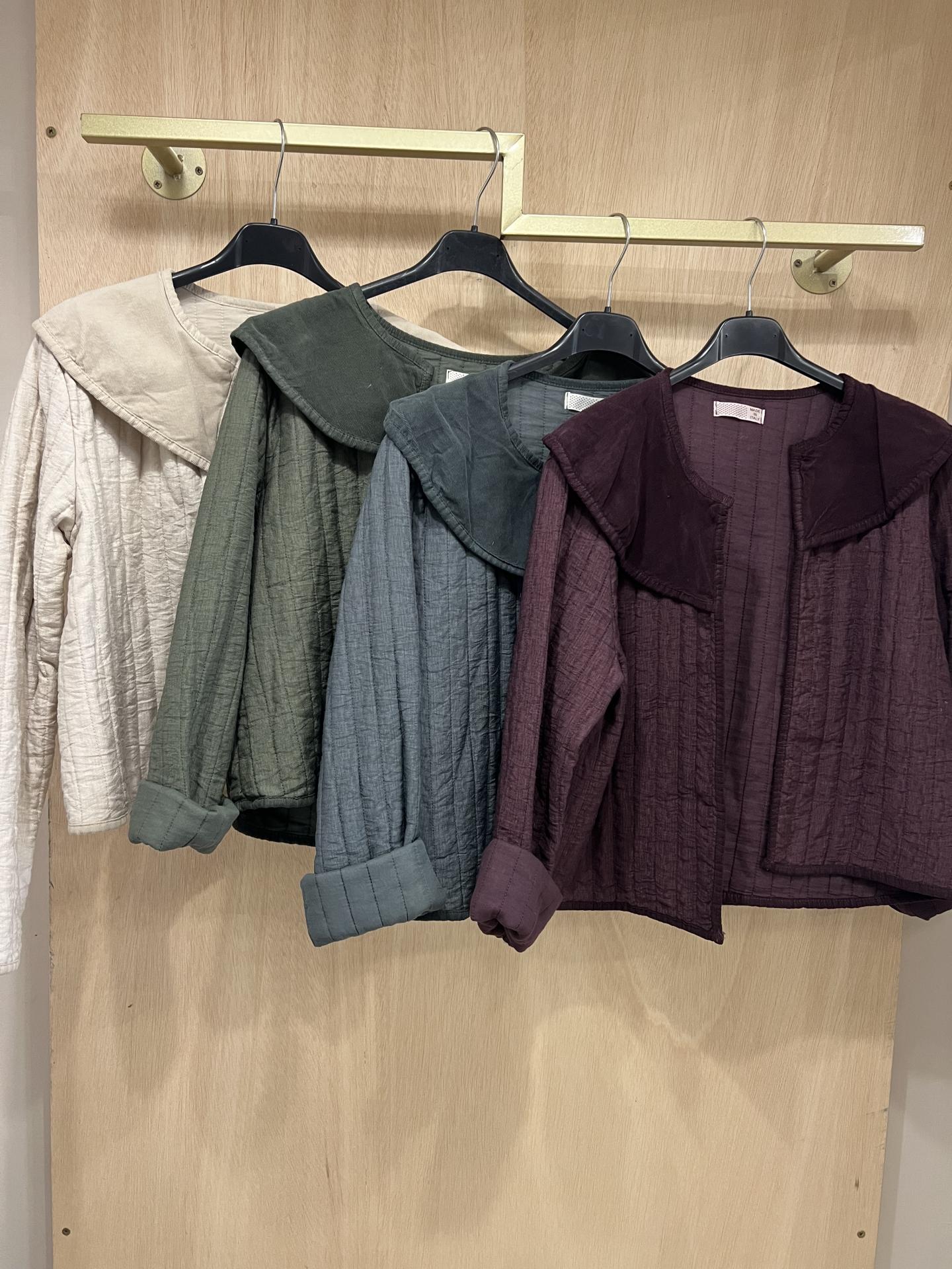 Chaqueta enguatada  cuello micropana