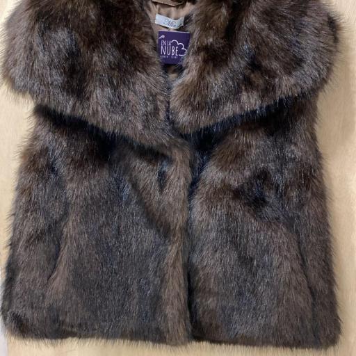 Chaleco pelo marrón 