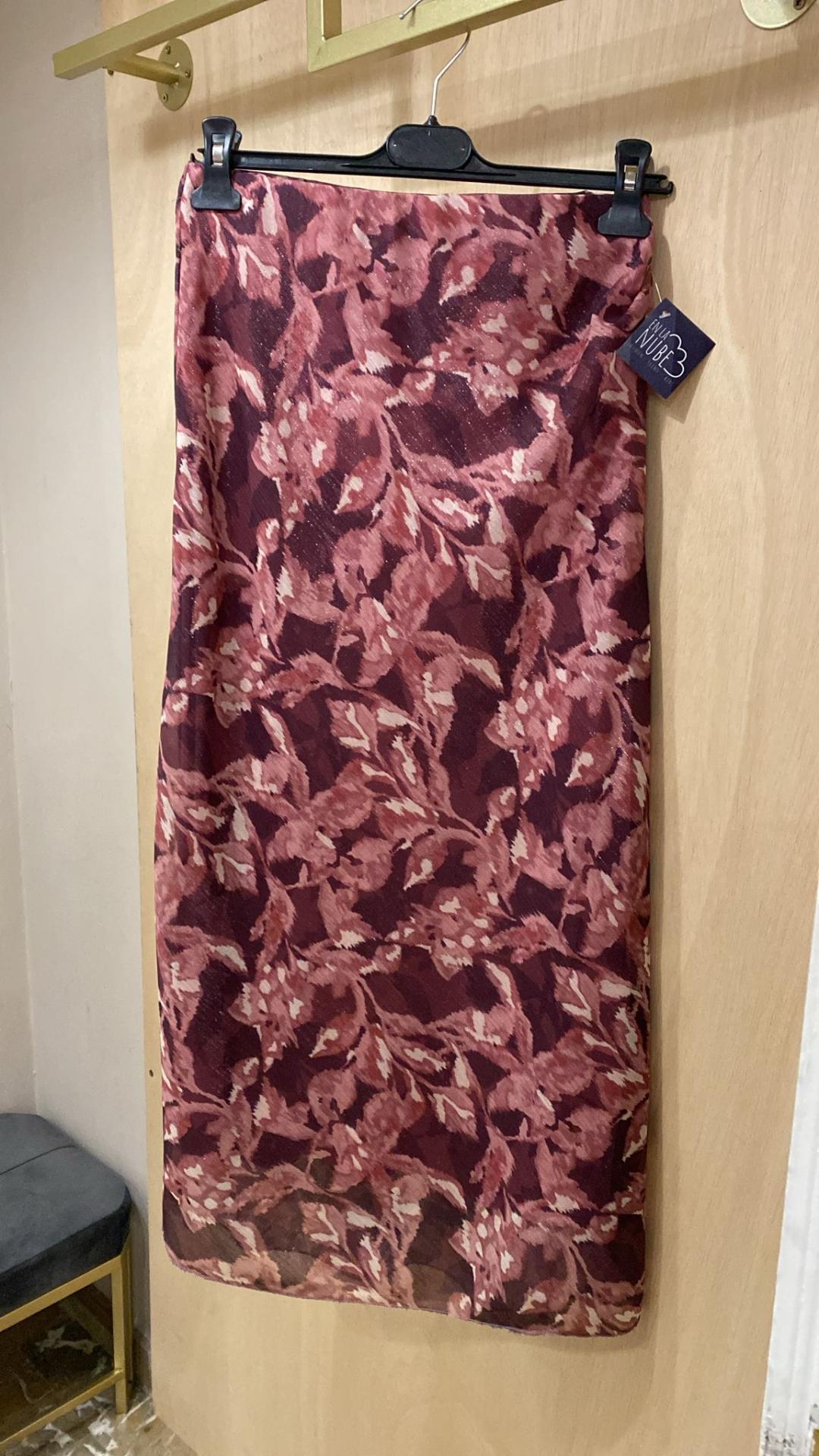 Falda estampada crepe