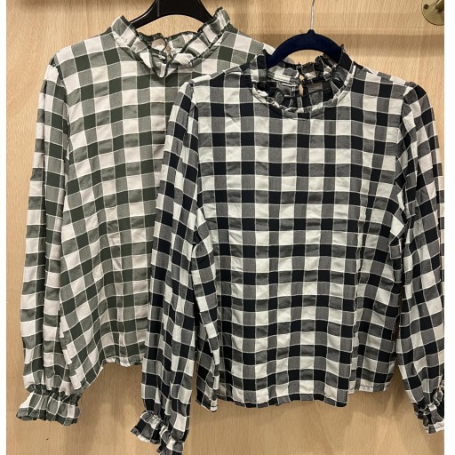 Camisa vichy volante