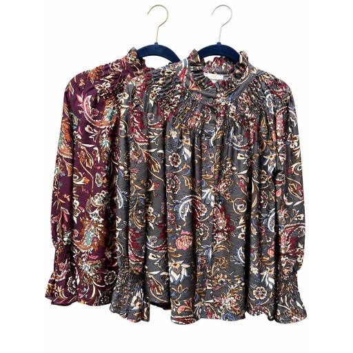 Camisa engomada estampada [1]