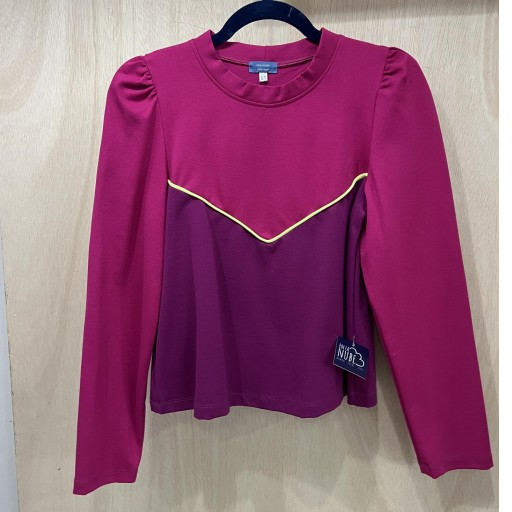 Sudadera detalle flúor