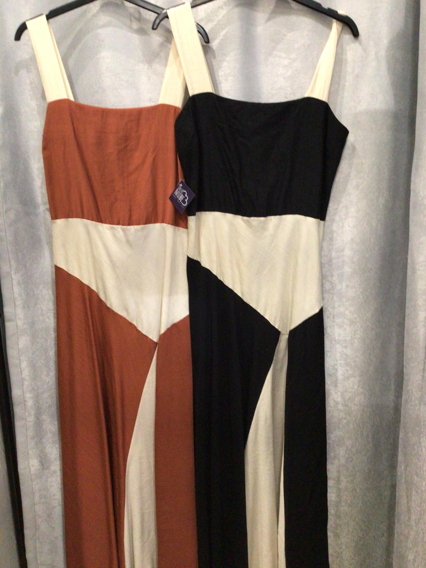 VESTIDO BICOLOR TALLA UNICA