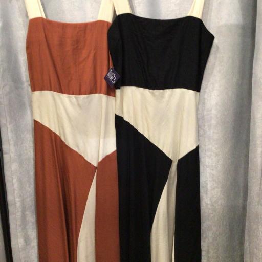 VESTIDO BICOLOR TALLA UNICA