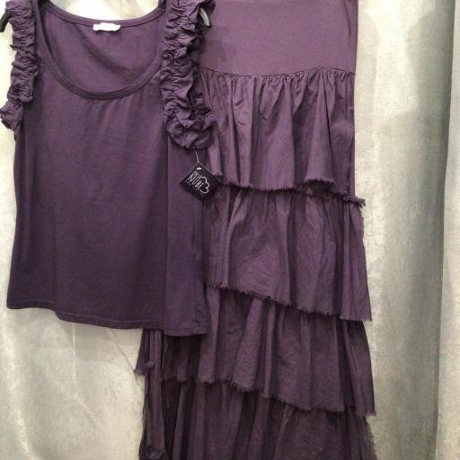 CONJUNTO FALDA Y TOP TALLA UNICA