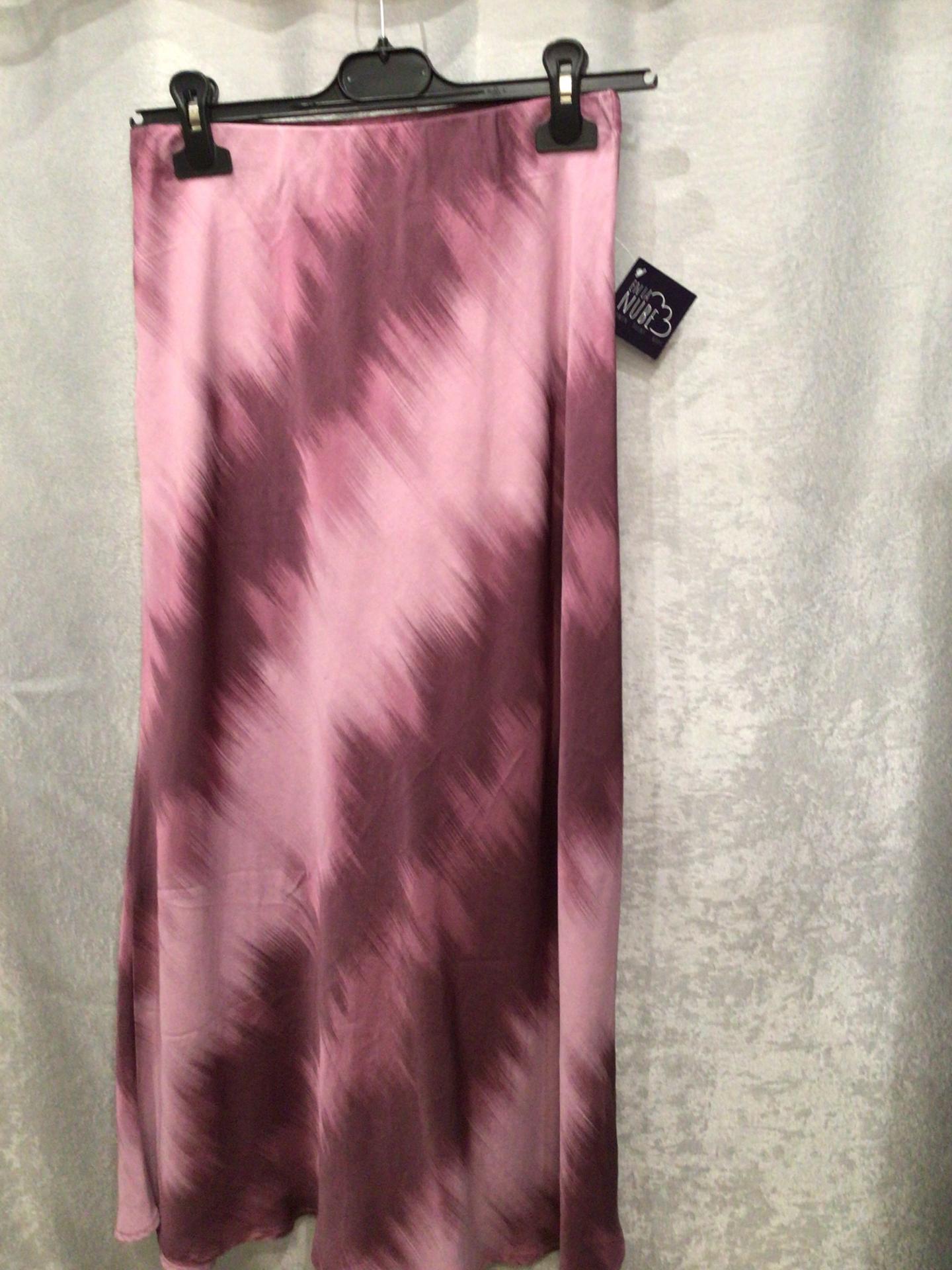 FALDA SATEN DEGRADADA ROSA TALLA UNICA