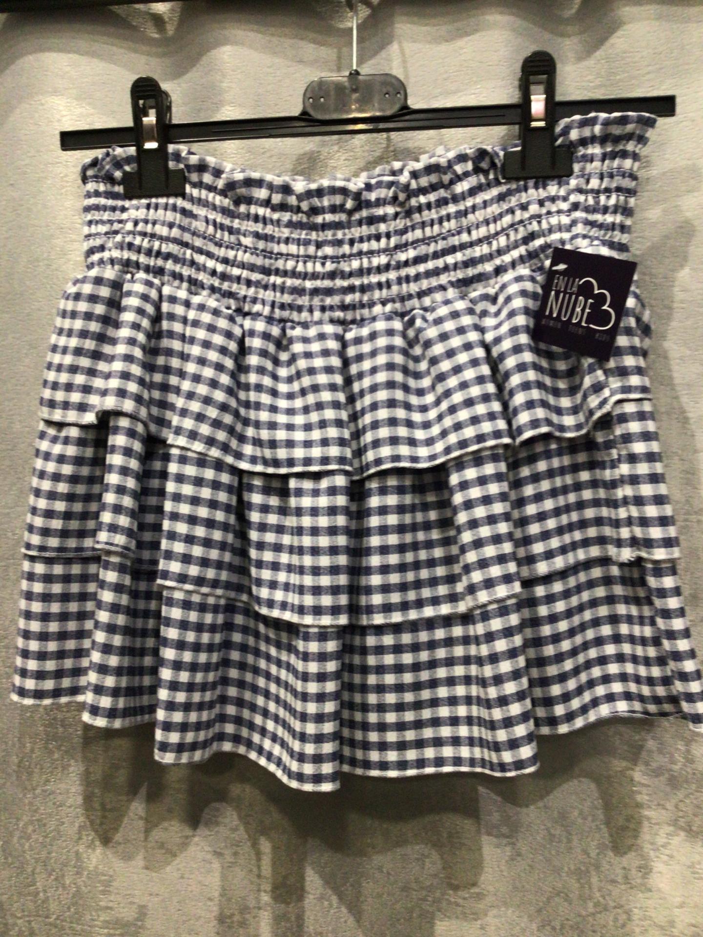 FALDA CUADROS TALLA ÚNICA
