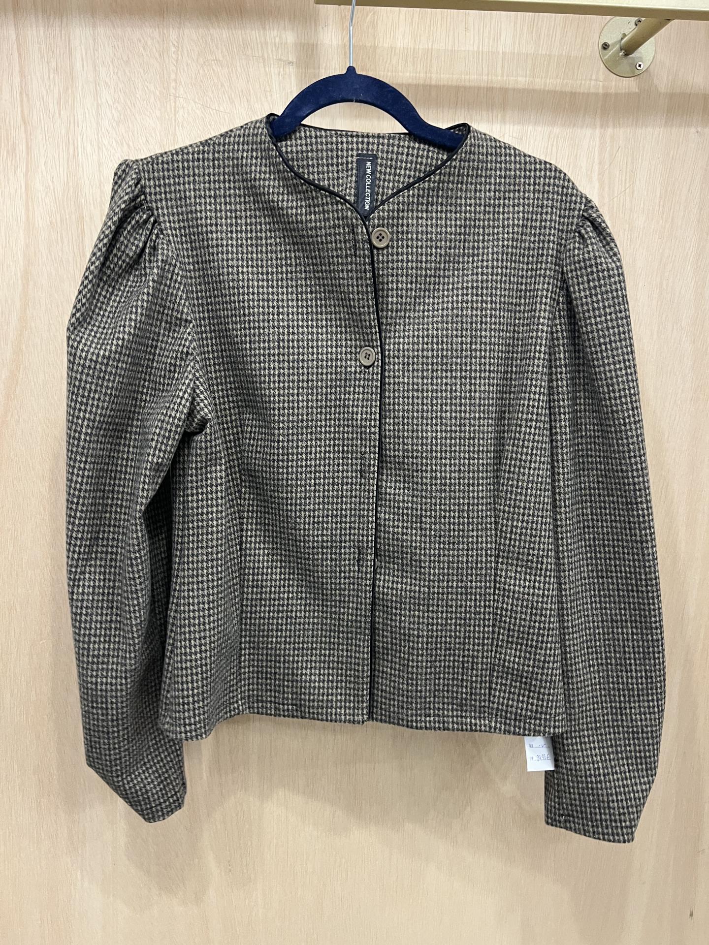 Chaqueta espiguilla lana