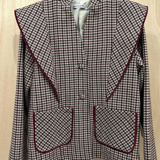 Chaqueta espiguilla burdeos  [1]