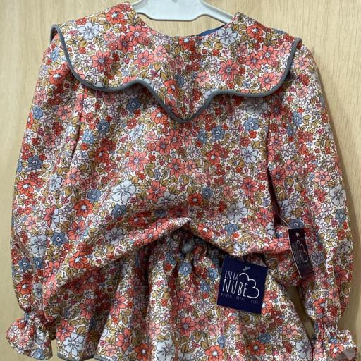Conjunto camisa y ranita flores
