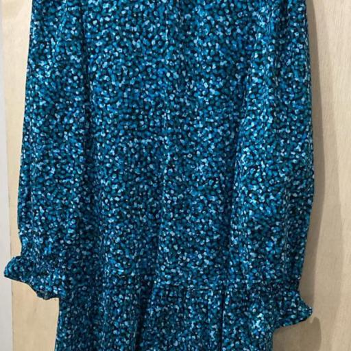 Vestido estampado verde