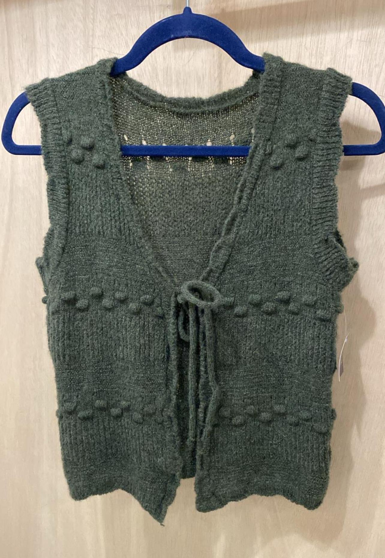 Chaleco lana verde