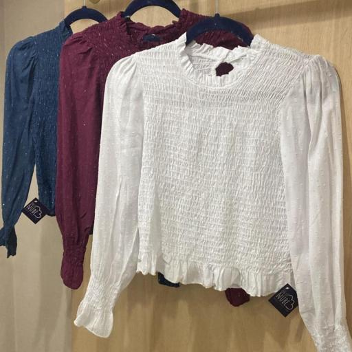 Camisa engomada brillo