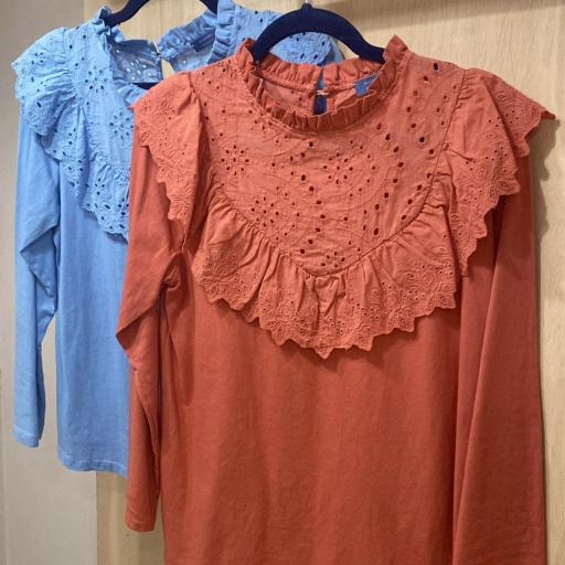 Camiseta pecherin tira bordada