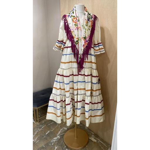 FLAMENCA VESTIDO CANASTERO BEIGE 8A