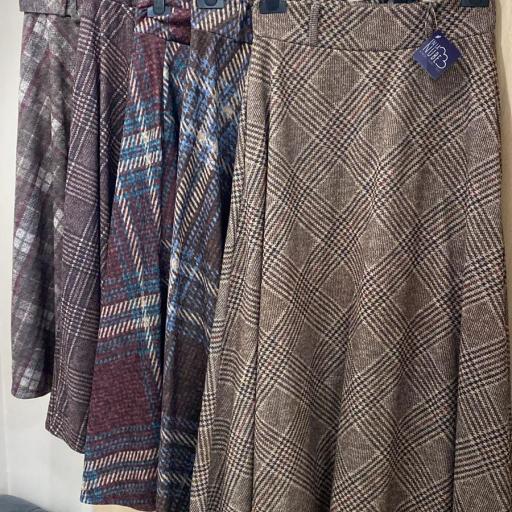 Falda cuadros multicolor