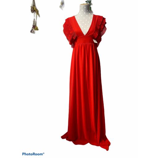 Vestido largo rojo [0]
