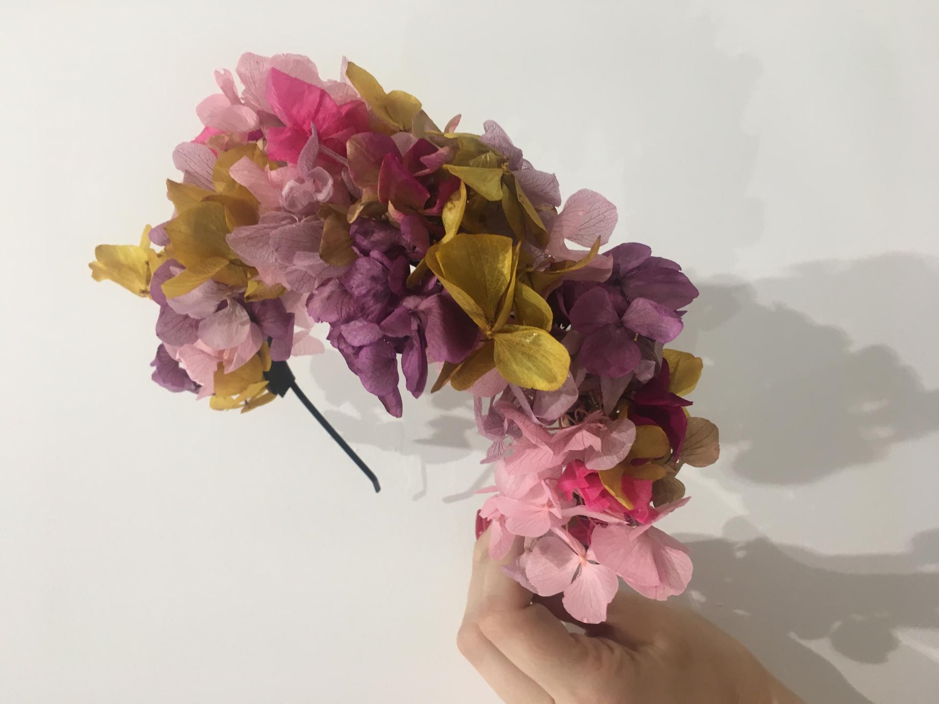 Diadema de flores preservadas - FlowerShop Elche