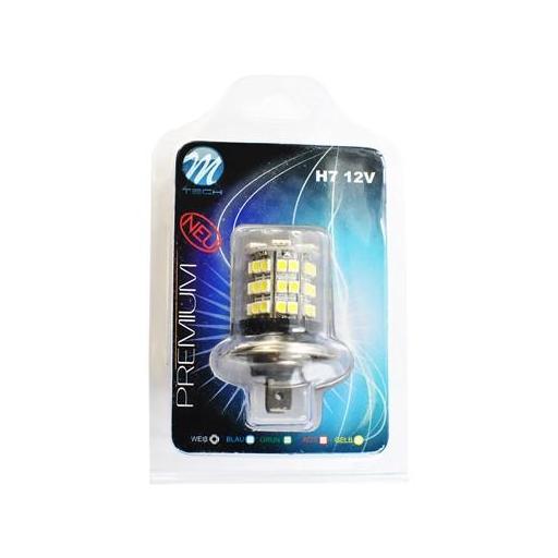 Lámpara LED H7 PREMIUM 12V  6xSMD5050 + 42xSMD3528  Blanco [1]