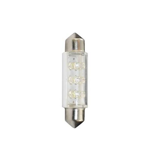 Lámpara LED Plafonier 12V C5W 11x41mm 6 x LED 3mm  Blanco (Blister 2 unidades) [0]