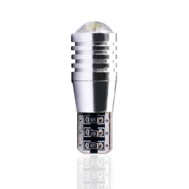 Lámpara LED W5W 12V 3w CREE con lente CANBUS  Blanco  (Blister 2 unidades)