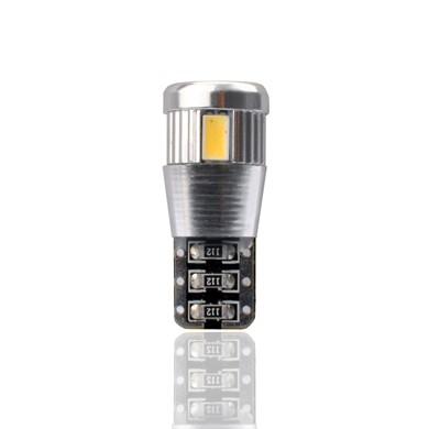 Lámpara LED W5W 12V 6xSMD5730  Ring CANBUS Blanco  (Blister 2 unidades)