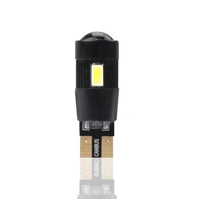 Lámpara LED W5W 12V 6xSMD5630  ring y lente CANBUS Blanco (Blister 2 unidades)
