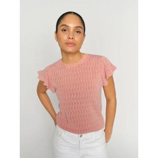 TOP  MMGANNA PATTERN O-NECK, MOS MOSH PV 2026, REF. 177580