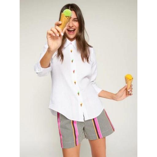 CAMISA BLANCA HELADOS BORDADO, VILAGALLO PV 2026, REF. 33209 [1]