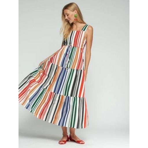 VESTIDO TIRANTES RAYAS MULTICOLOR, VILAGALLO PV 2026, REF. 33247 [0]