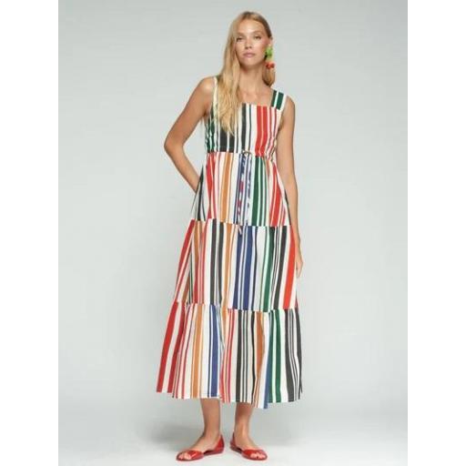 VESTIDO TIRANTES RAYAS MULTICOLOR, VILAGALLO PV 2026, REF. 33247 [1]