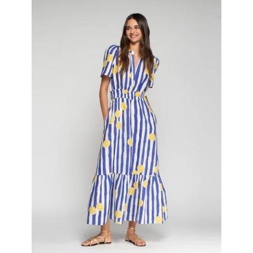 VESTIDO RAYAS LIMONES, VILAGALLO PV 2026, REF. 33457 [1]